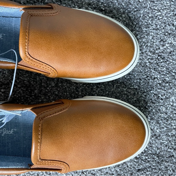 Cat & Jack Boys Tan Slip-On Loafers - Picture 7 of 9